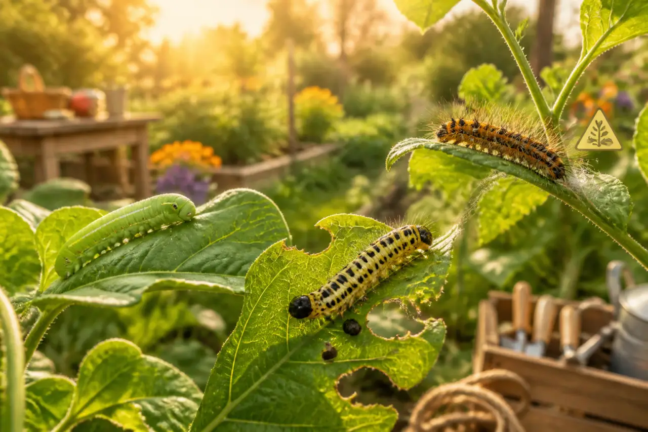 Chenilles au jardin : utiles, ravageuses ou urticantes, reconnaître les dégâts et agir juste