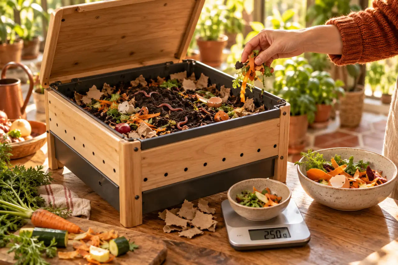Le compost de vers démarre avec 250 g, à condition de nourrir la colonie progressivement