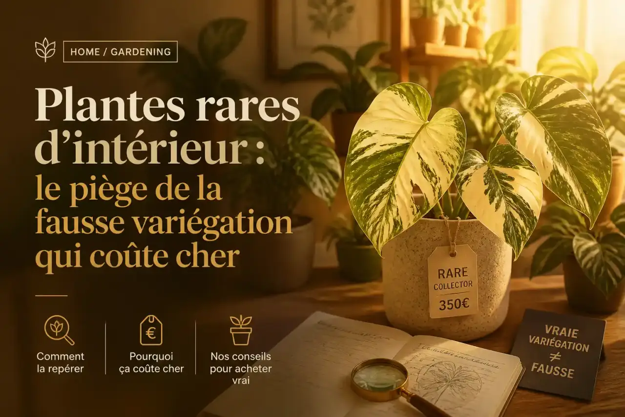Plantes rares d'intérieur : le piège de la fausse variégation qui coûte cher