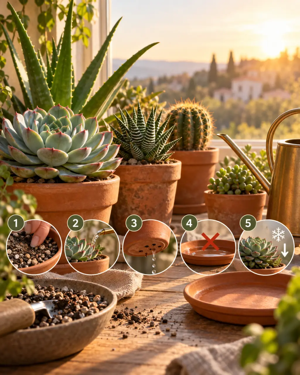 Plantes grasses : 5 règles d'or pour maîtriser l'arrosage et éviter la pourriture